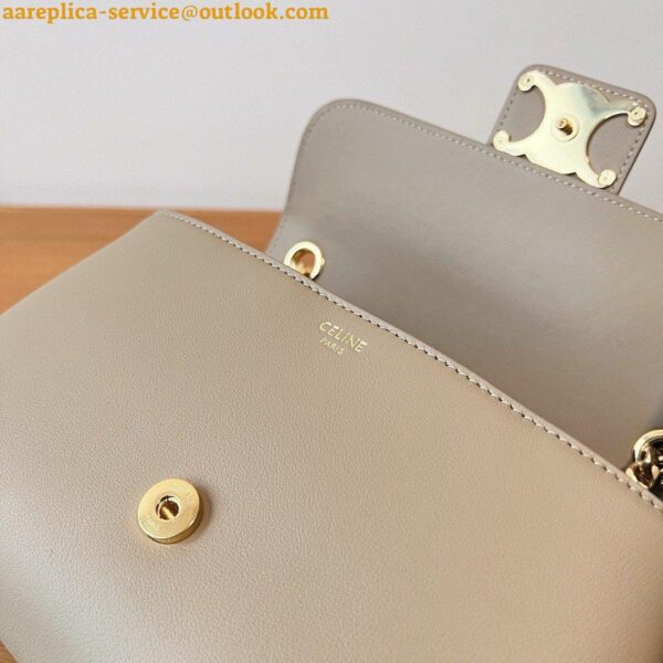 Replica Celine Teen Victoire Bag in Brown Sepia Calfskin 5