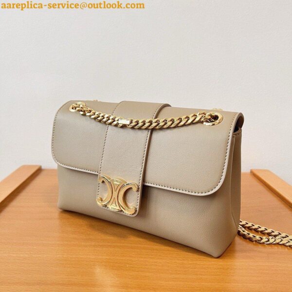 Replica Celine Teen Victoire Bag in Brown Sepia Calfskin 11