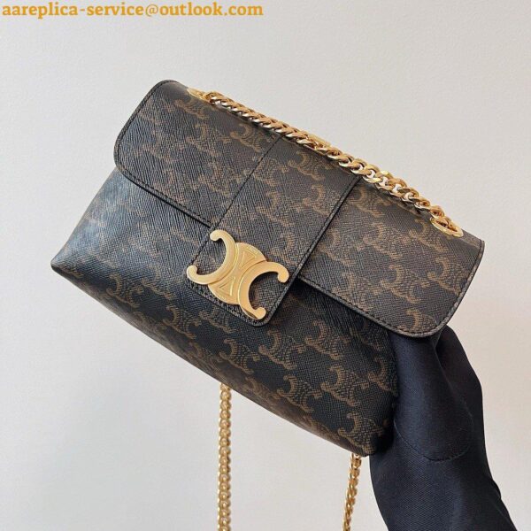 Replica Celine Teen Victoire Bag in Triomphe Canvas 5