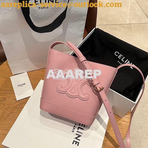 Replica Celine Small Bucket Cuir Triomphe In Smooth Calfskin 198243 Po 3