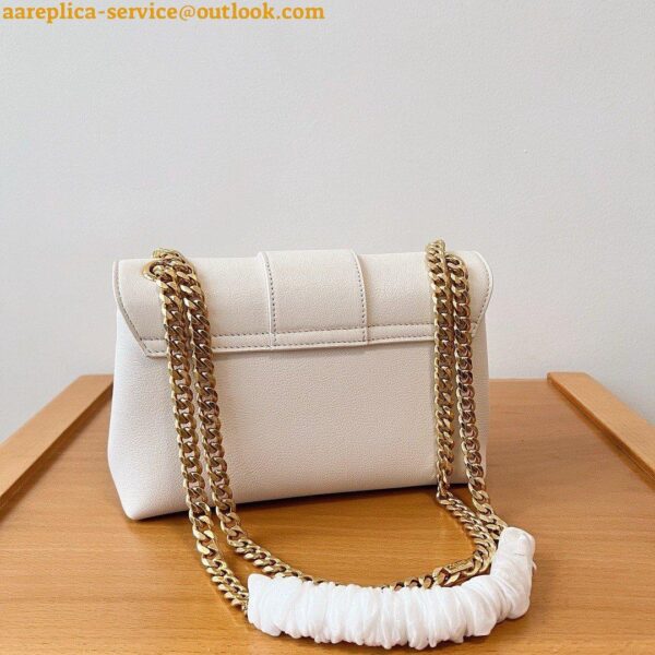 Replica Celine Teen Victoire Bag in White Calfskin 5