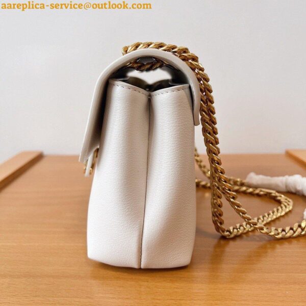 Replica Celine Teen Victoire Bag in White Calfskin 8