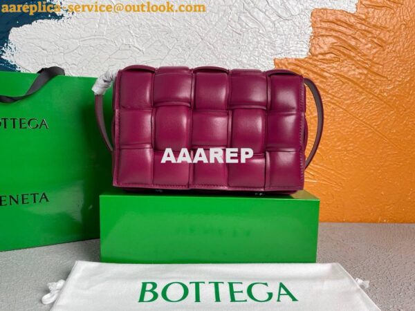 Replica Bottega Veneta BV 20206 Padded Cassette 591970 Wine Red Gold 4