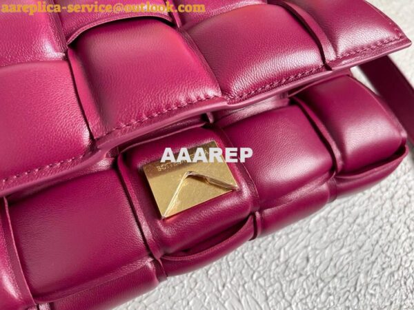 Replica Bottega Veneta BV 20206 Padded Cassette 591970 Wine Red Gold 10