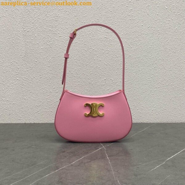 Replica Celine Tilly Medium Bag in Pink Calfskin 12