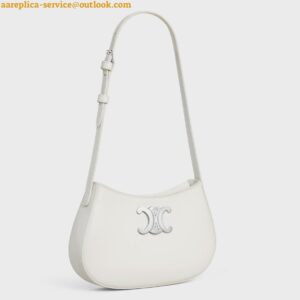 Replica Celine Tilly Medium Bag in White Calfskin