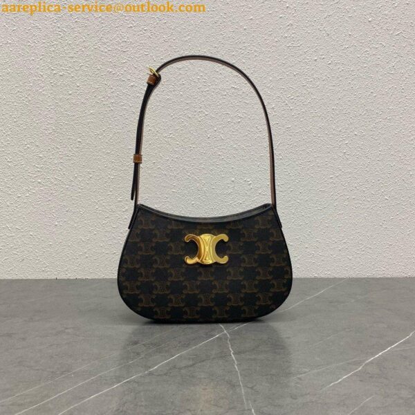 Replica Celine Tilly Medium Bag in Triomphe Canvas 12