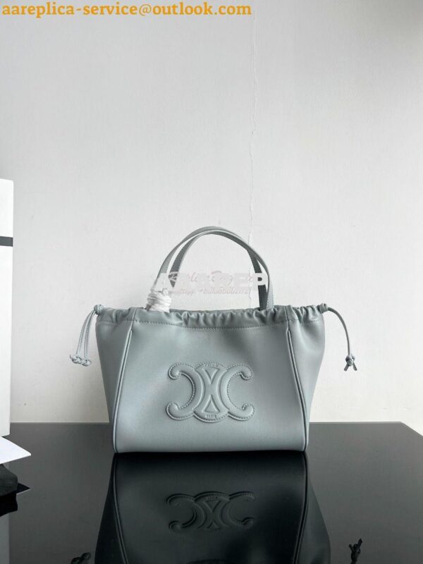 Replica Celine Small Cabas Drawstring Cuir Triomphe In Smooth Calfskin 3