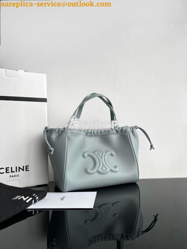 Replica Celine Small Cabas Drawstring Cuir Triomphe In Smooth Calfskin 4