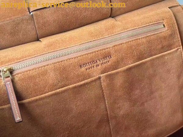 Replica Bottega Veneta Arco Medium Bag In Caramel Intrecciato Calfskin 9