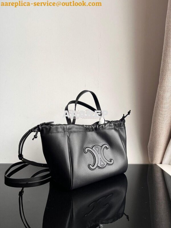 Replica Celine Small Cabas Drawstring Cuir Triomphe In Smooth Calfskin 5