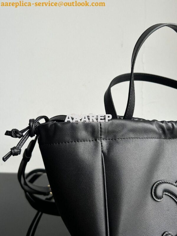 Replica Celine Small Cabas Drawstring Cuir Triomphe In Smooth Calfskin 9