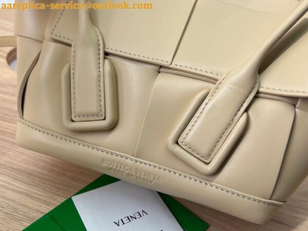 Replica Bottega Veneta Arco Mini Bag In Beige Intrecciato Calfskin 6