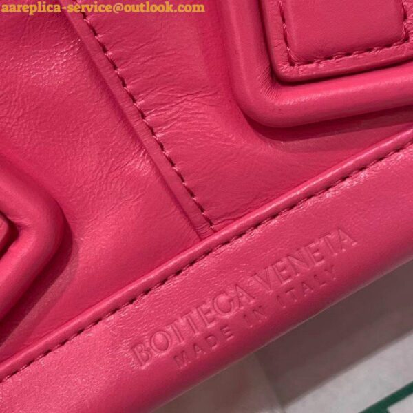 Replica Bottega Veneta Arco Mini Bag In Pink Intrecciato Leather 5