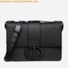 Replica Dior 30 Montaigne Medium Bag In Black Box Calfskin