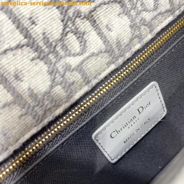 Replica Dior 30 Montaigne Medium Bag In Grey Dior Oblique Jacquard 12