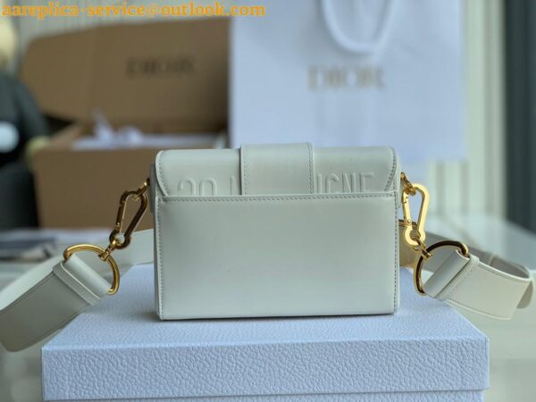 Replica Dior 30 Montaigne Medium Bag In White Box Calfskin 9