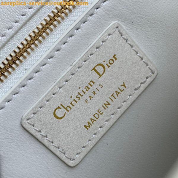 Replica Dior 30 Montaigne Medium Bag In White Box Calfskin 18