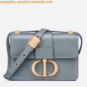 Replica Dior 30 Montaigne Micro Bag In Grey Box Calfskin