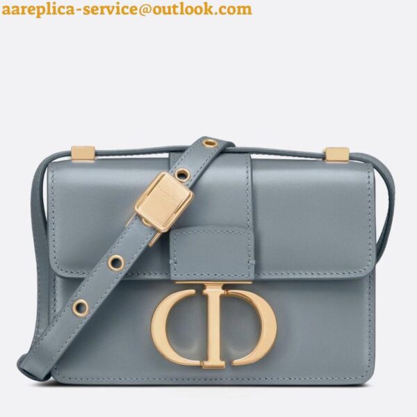 Replica Dior 30 Montaigne Micro Bag In Grey Box Calfskin 4