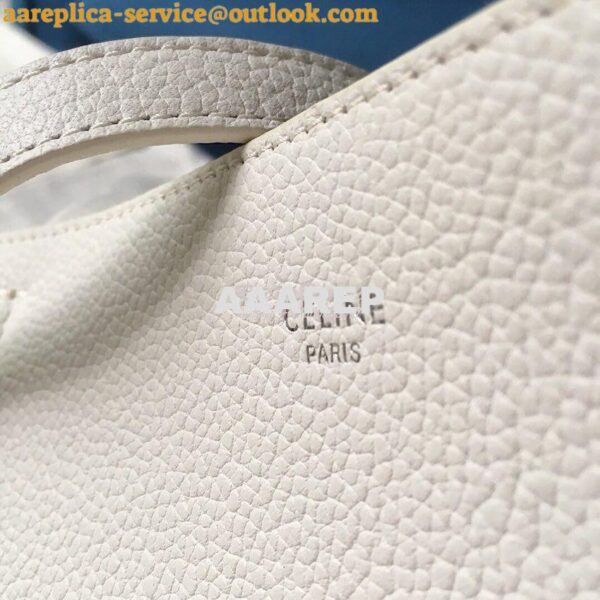 Replica Celine Small Cabas Phantom In Soft Grained Calfskin 189023 Whi 8