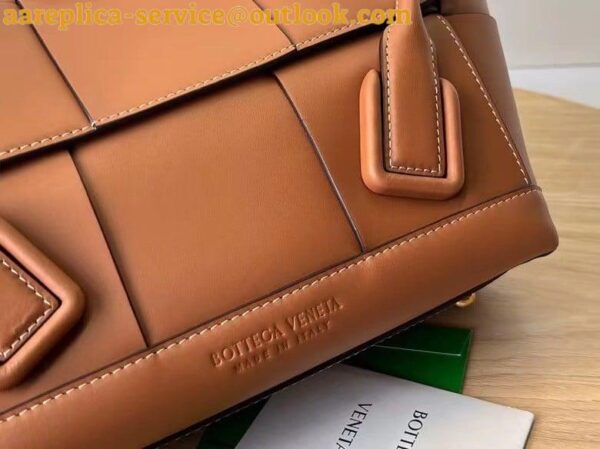 Replica Bottega Veneta Arco Small Bag In Caramel Intrecciato Calfskin 5