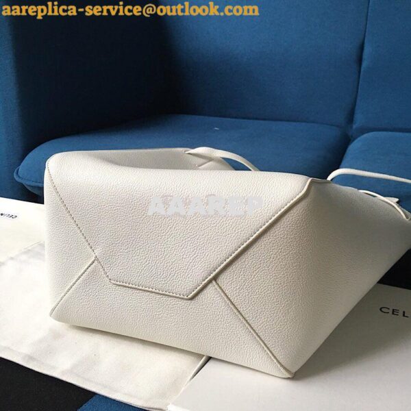 Replica Celine Small Cabas Phantom In Soft Grained Calfskin 189023 Whi 13