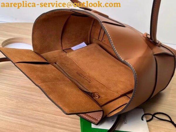 Replica Bottega Veneta Arco Small Bag In Caramel Intrecciato Calfskin 10