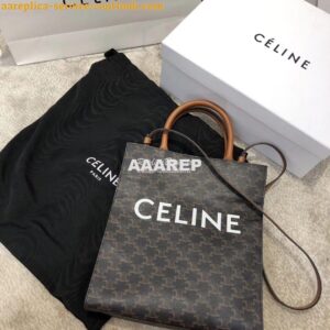 Replica Celine Small Cabas Vertical In Triomphe Canvas 191542