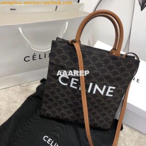 Replica Celine Small Cabas Vertical In Triomphe Canvas 191542 2