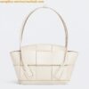 Replica Bottega Veneta Arco Small Bag In White Intrecciato Leather 2