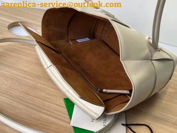 Replica Bottega Veneta Arco Small Bag In White Intrecciato Calfskin 17