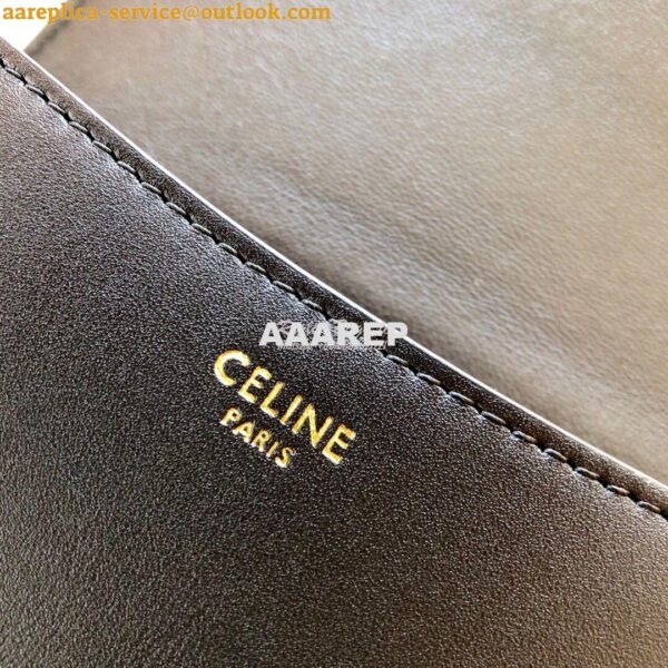 Replica Celine Small Crécy Bag In Natural Calfskin Black 9