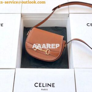 Replica Celine Small Crécy Bag In Natural Calfskin Tan