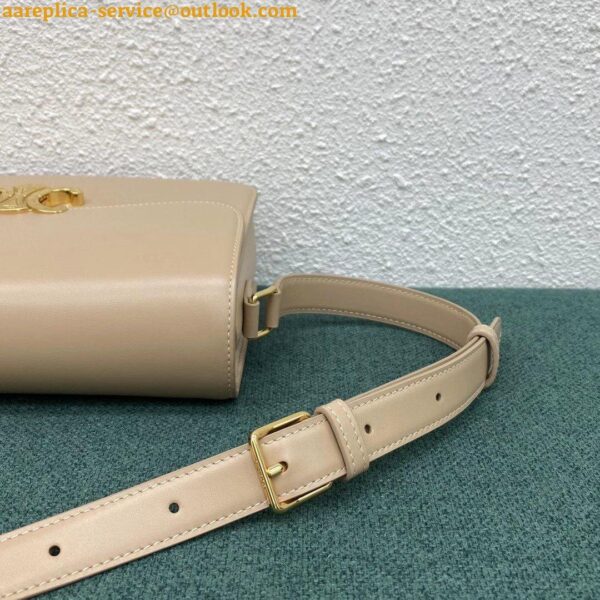 Replica Celine Triomphe Large Bag In Nude Calfskin 8