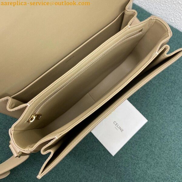 Replica Celine Triomphe Large Bag In Nude Calfskin 11