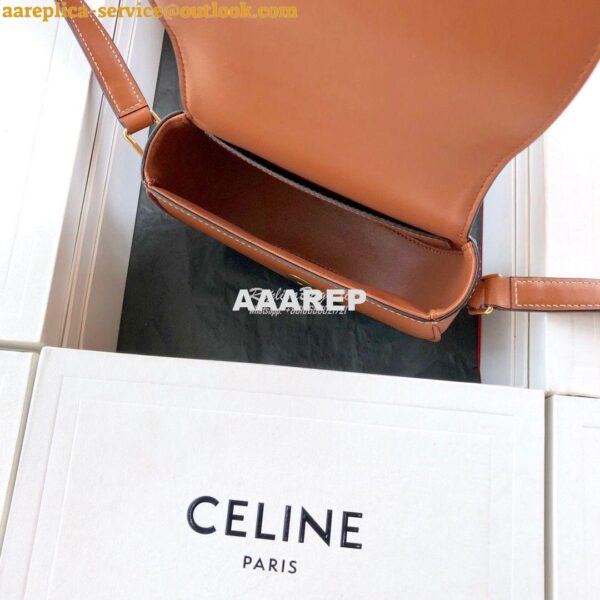 Replica Celine Small Crécy Bag In Natural Calfskin Tan 9