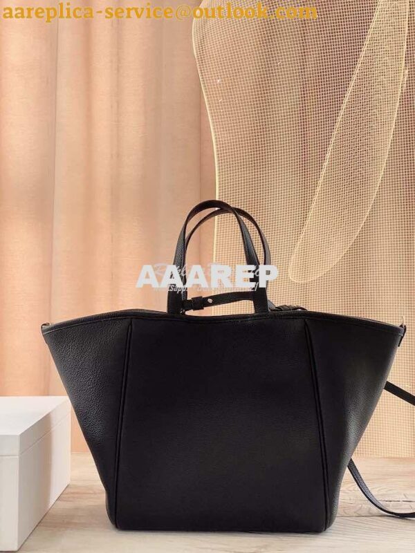 Replica Celine Small Folded Cabas In Grained Calfskin 194073 Black 5