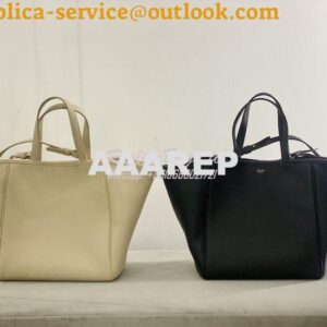 Replica Celine Small Folded Cabas In Grained Calfskin 194073 Oat