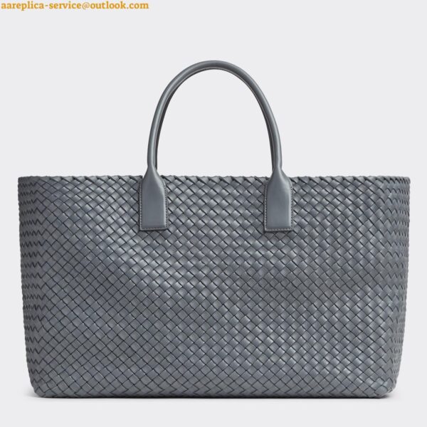 Replica Bottega Veneta Cabat Large Bag In Thunder Intrecciato Lambskin 3