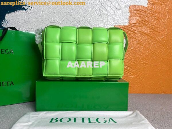 Replica Bottega Veneta BV 591970 Padded Cassette 20206 Lemon Green Silver 4