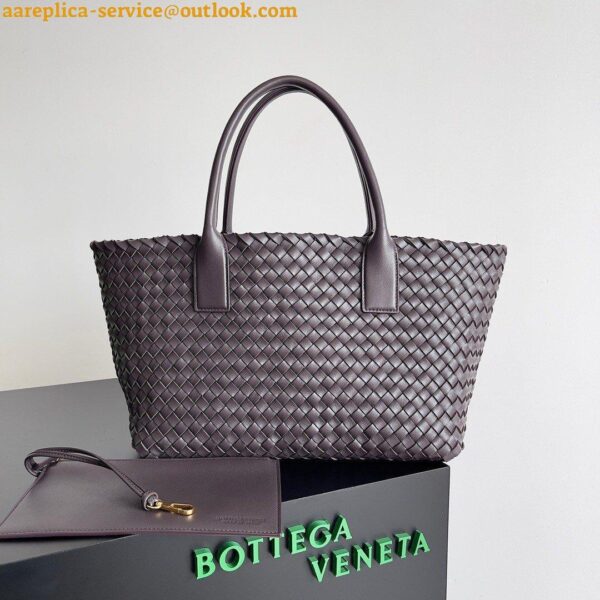 Replica Bottega Veneta Cabat Medium Bag In Fondant Intrecciato Lambskin 5