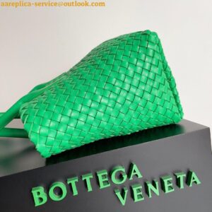 Replica Bottega Veneta Cabat Medium Bag In Green Intrecciato Lambskin 2