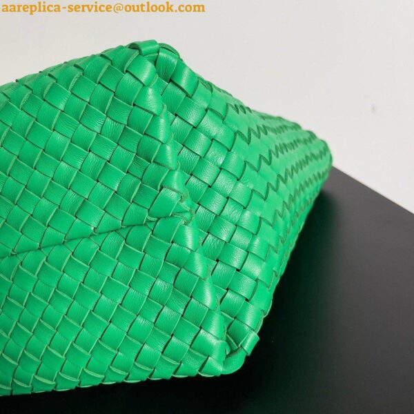 Replica Bottega Veneta Cabat Medium Bag In Green Intrecciato Lambskin 5