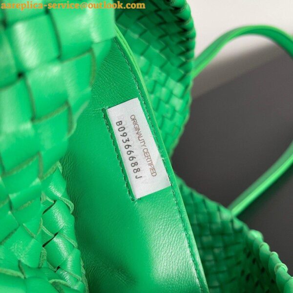 Replica Bottega Veneta Cabat Medium Bag In Green Intrecciato Lambskin 10