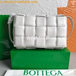 Replica Bottega Veneta BV 591970 Padded Cassette 20206 White Gold 2