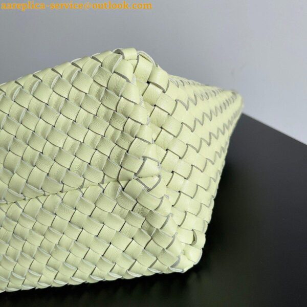 Replica Bottega Veneta Cabat Medium Bag In Lemon Intrecciato Lambskin 5