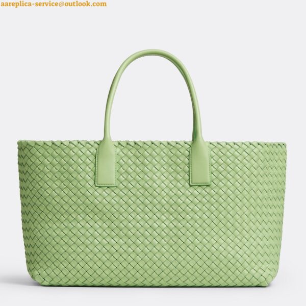 Replica Bottega Veneta Cabat Medium Bag In Pistachio Intrecciato Lambskin 3