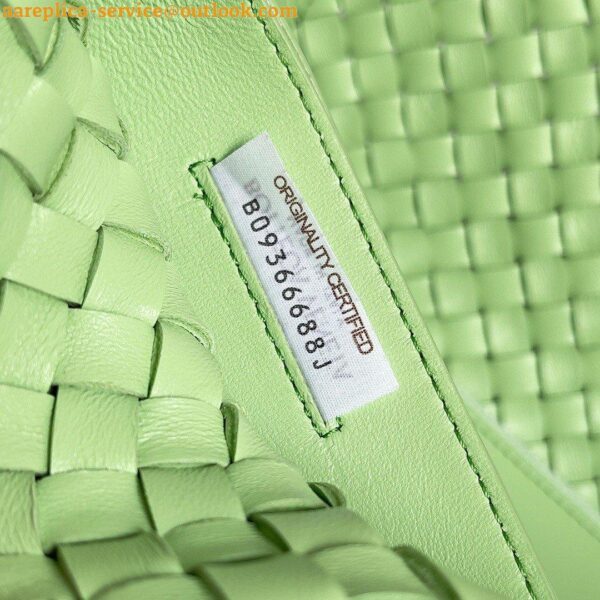 Replica Bottega Veneta Cabat Medium Bag In Pistachio Intrecciato Lambskin 7