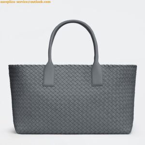 Replica Bottega Veneta Cabat Medium Bag In Thunder Intrecciato Lambskin